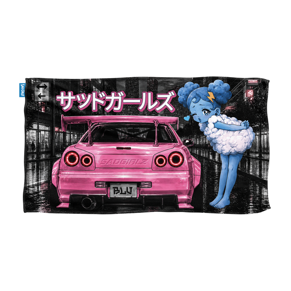 Sad Girlz Blu Beach Towel