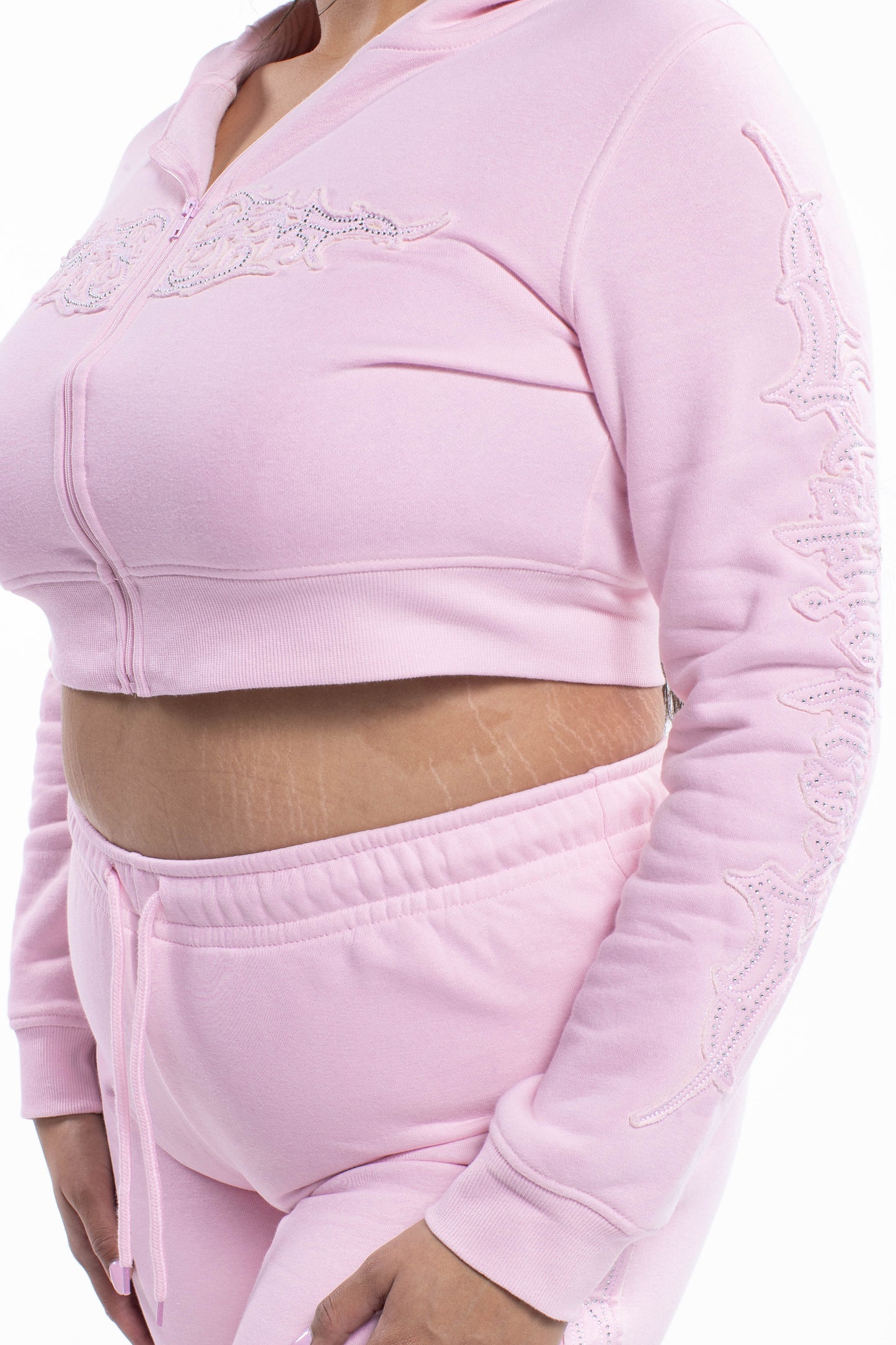 Sad Girlz Pink Zip Up
