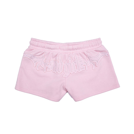 Sad Girlz Pink Rhinestone Shorts