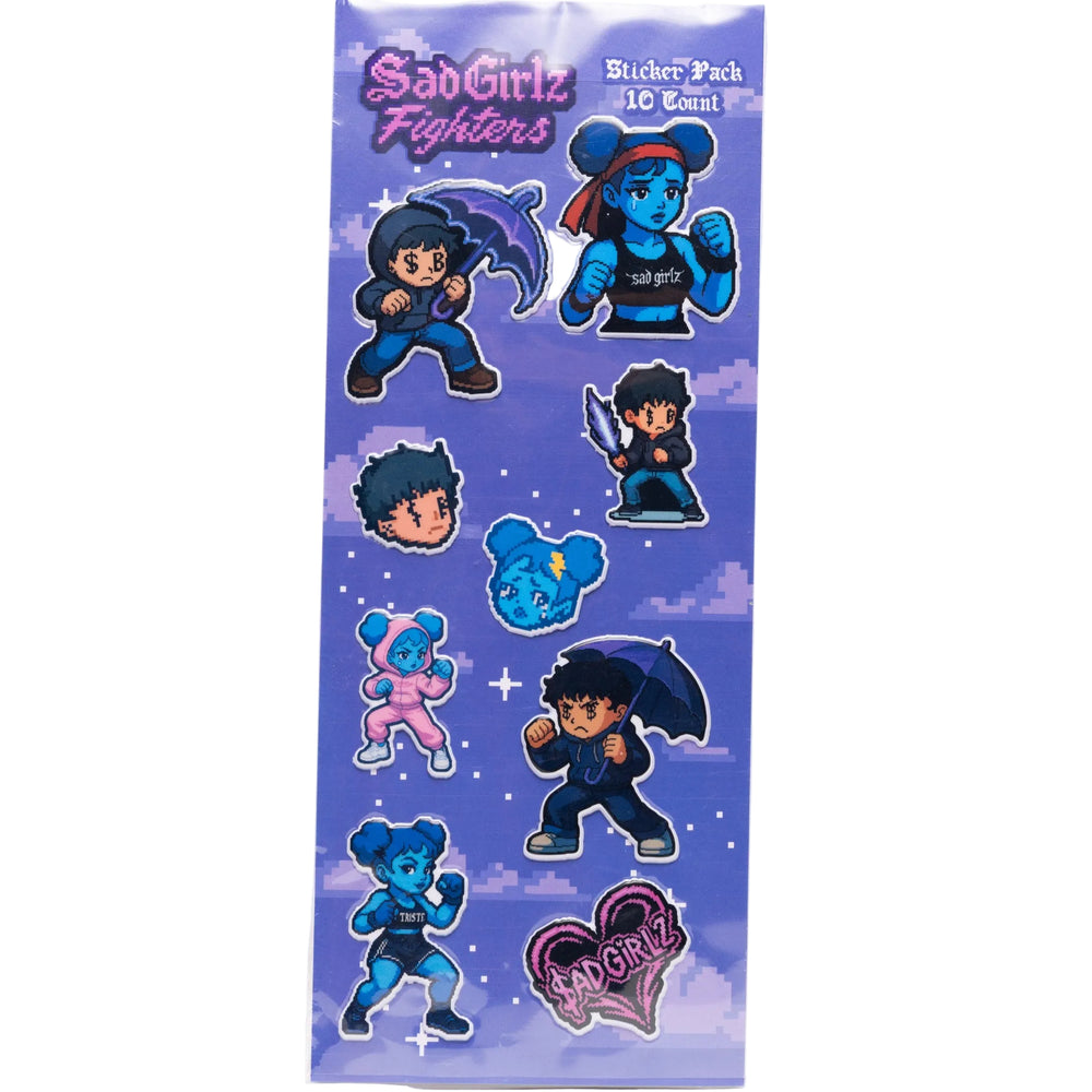 Sad Girlz Fighters Sticker Pack