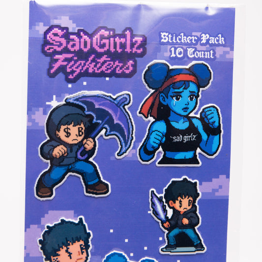 Sad Girlz Fighters Sticker Pack