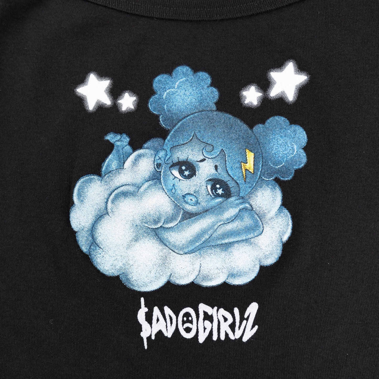 SADGIRL BLUE BLACK CAMI