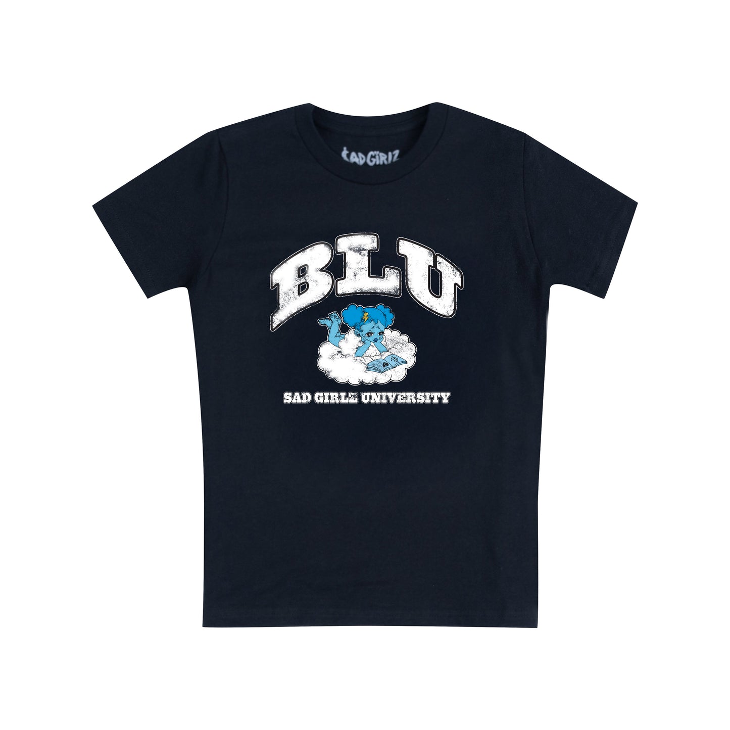 TODDLERS VINTAGE BLU COLLEGE TEE