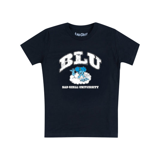 Toddlers Vintage Blu College Tee