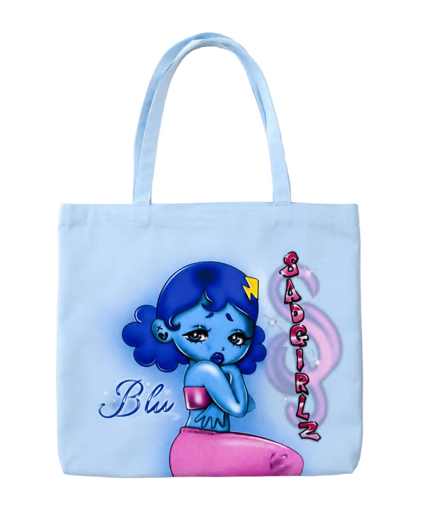 Sad Girlz Blu Tote Bag