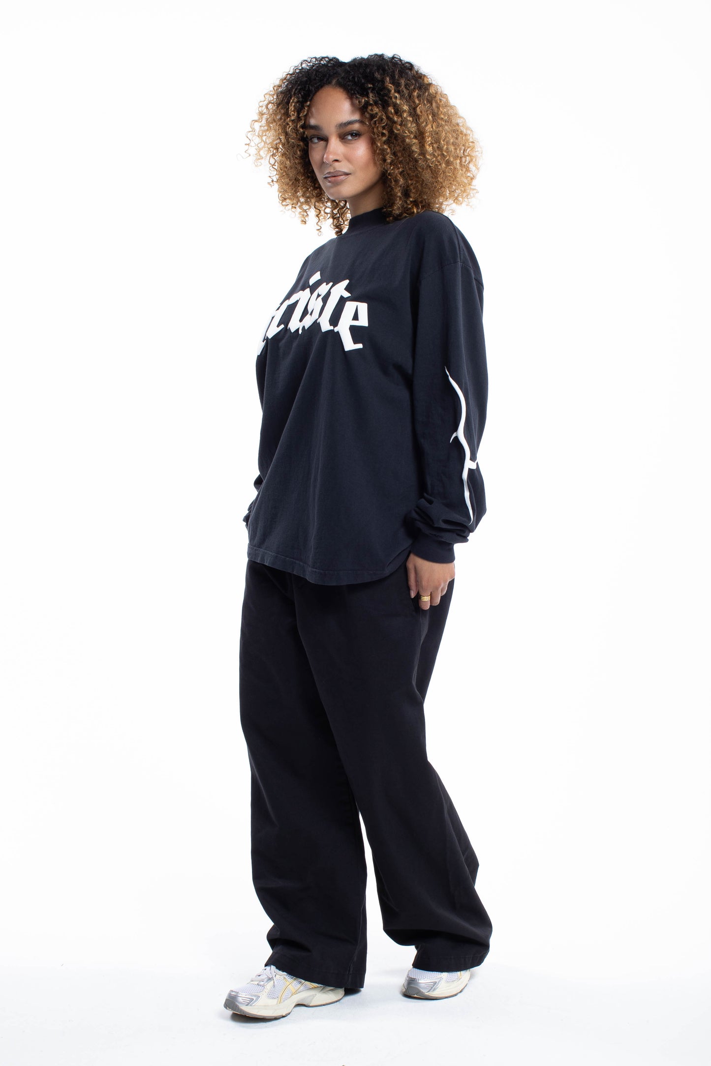 Triste Black Longsleeve Tee