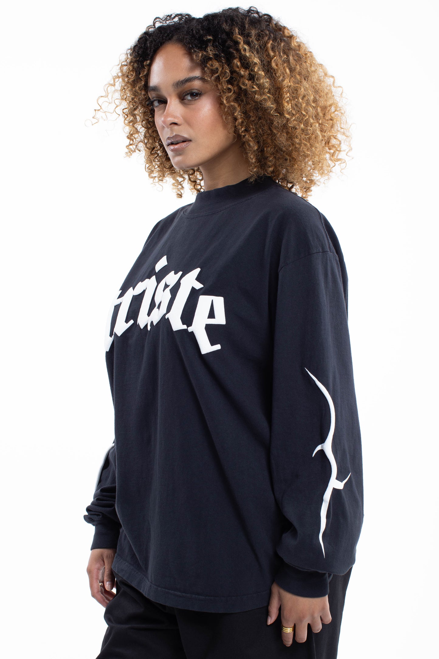 Triste Black Longsleeve Tee