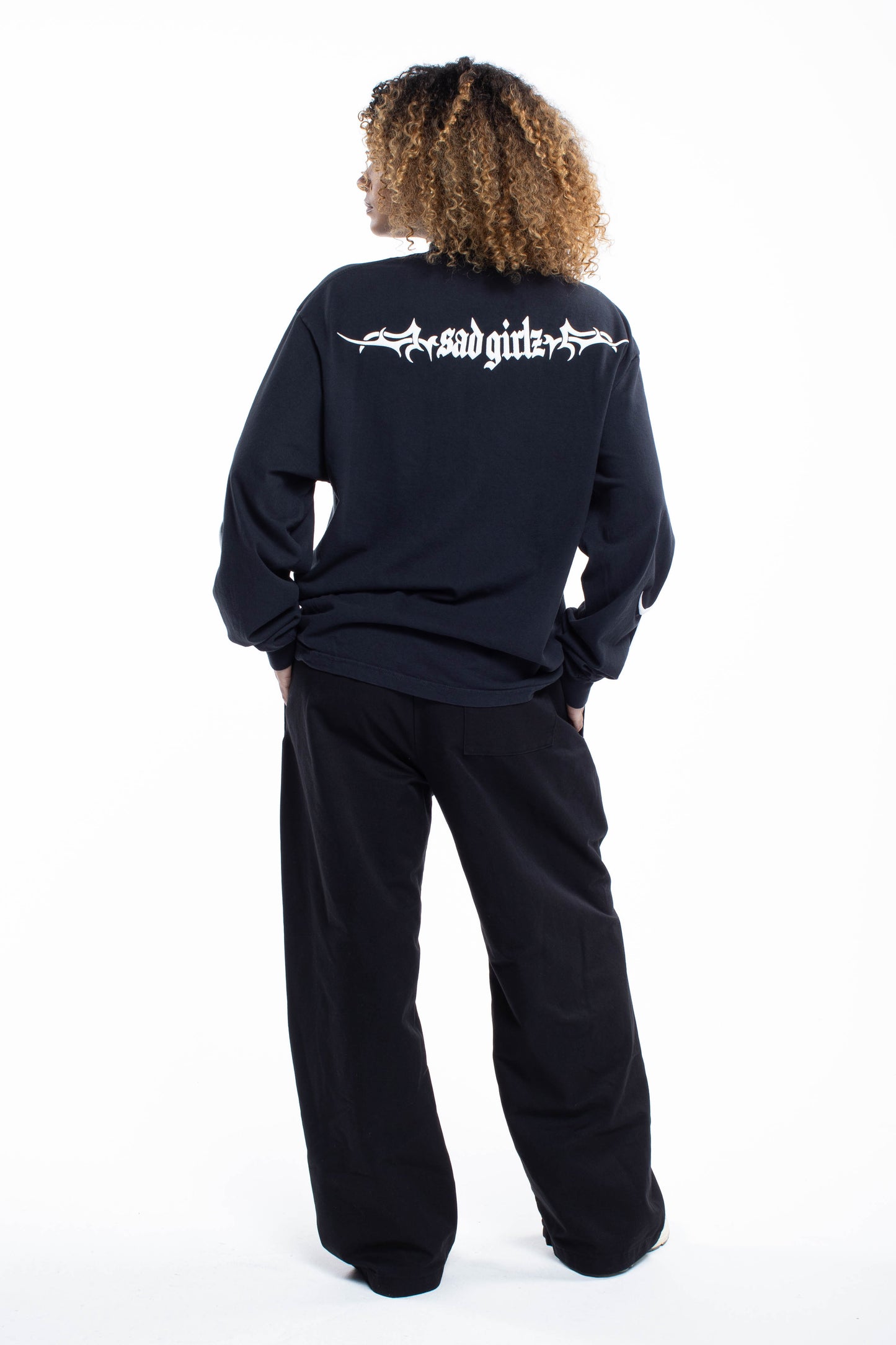 Triste Black Longsleeve Tee