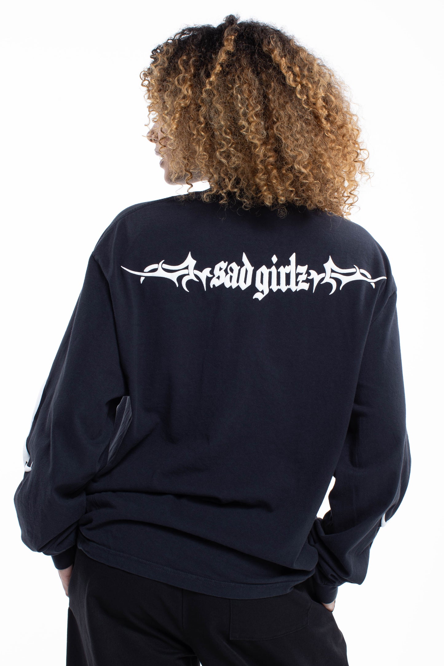 Triste Black Longsleeve Tee