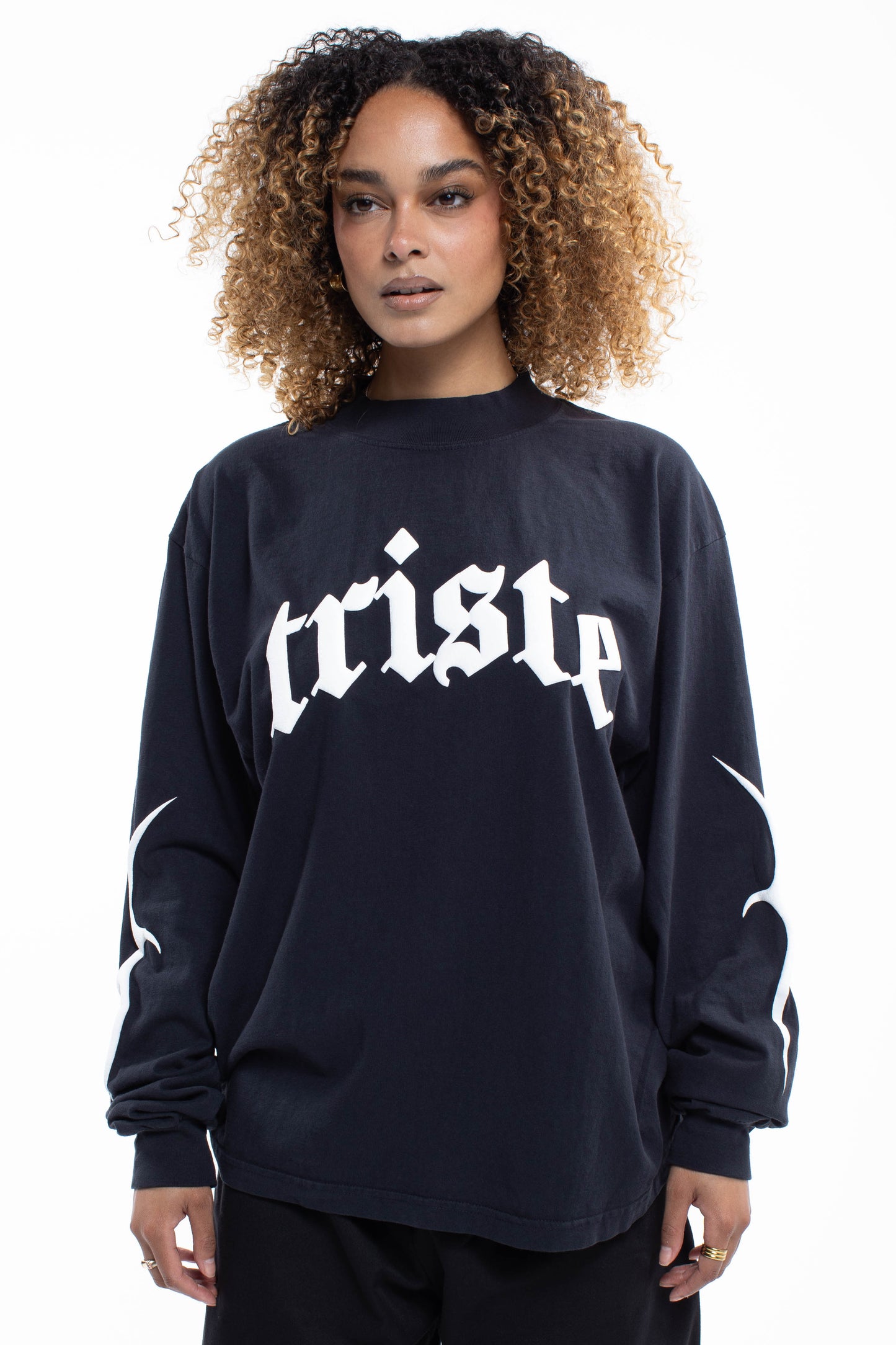 Triste Black Longsleeve Tee