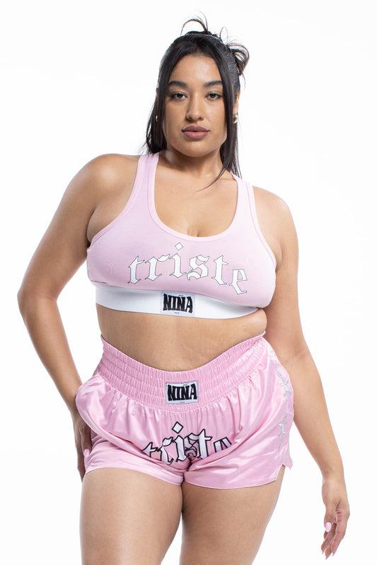Sad Girlz Pink Boxing Top