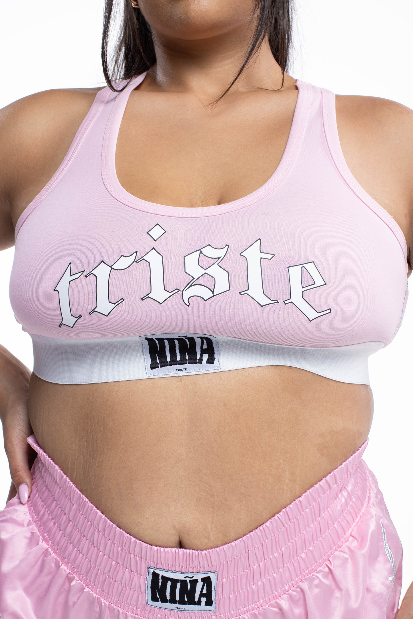 Sad Girlz Pink Boxing Top