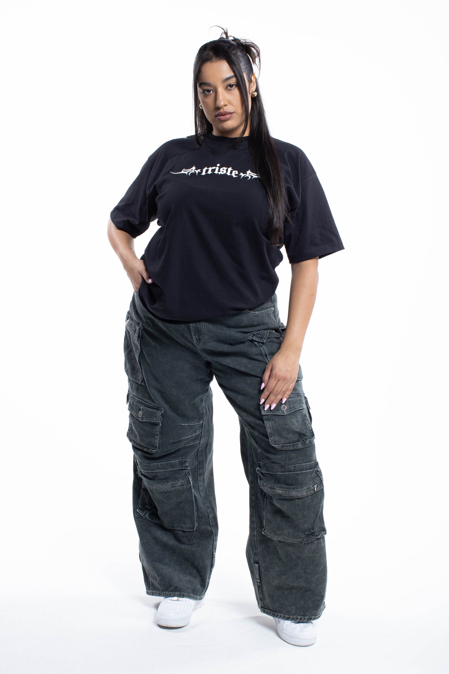 Sad Girlz Black Butterfly Tee