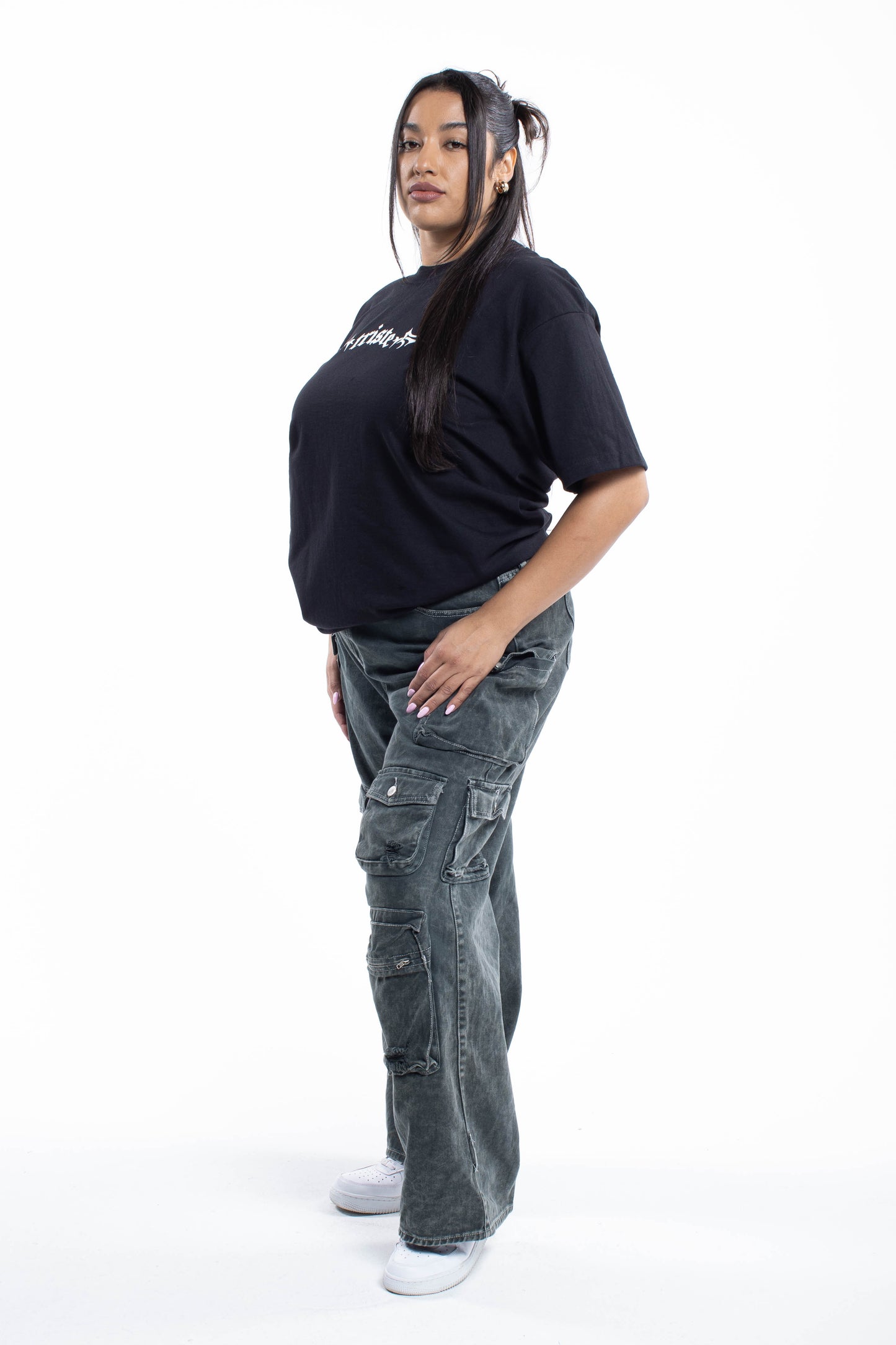 Sad Girlz Black Butterfly Tee