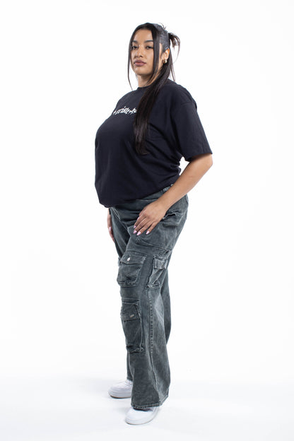 Sad Girlz Black Butterfly Tee