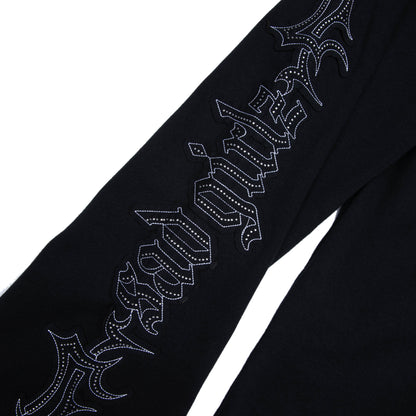 Sad Girlz Black Rhinestone Sweats