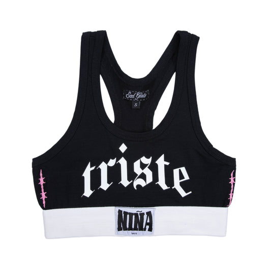 Sad Girlz Black Boxing Top