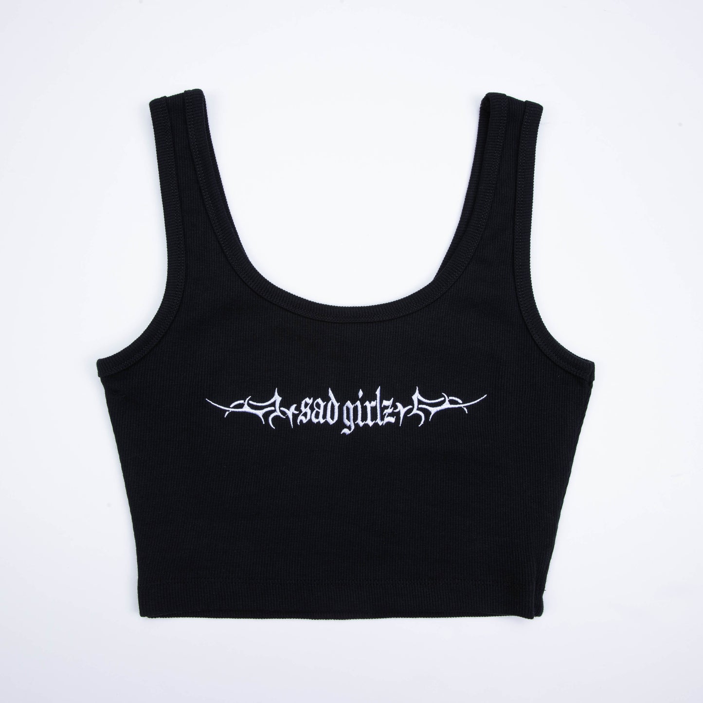 Sad Girlz Black Crop Top
