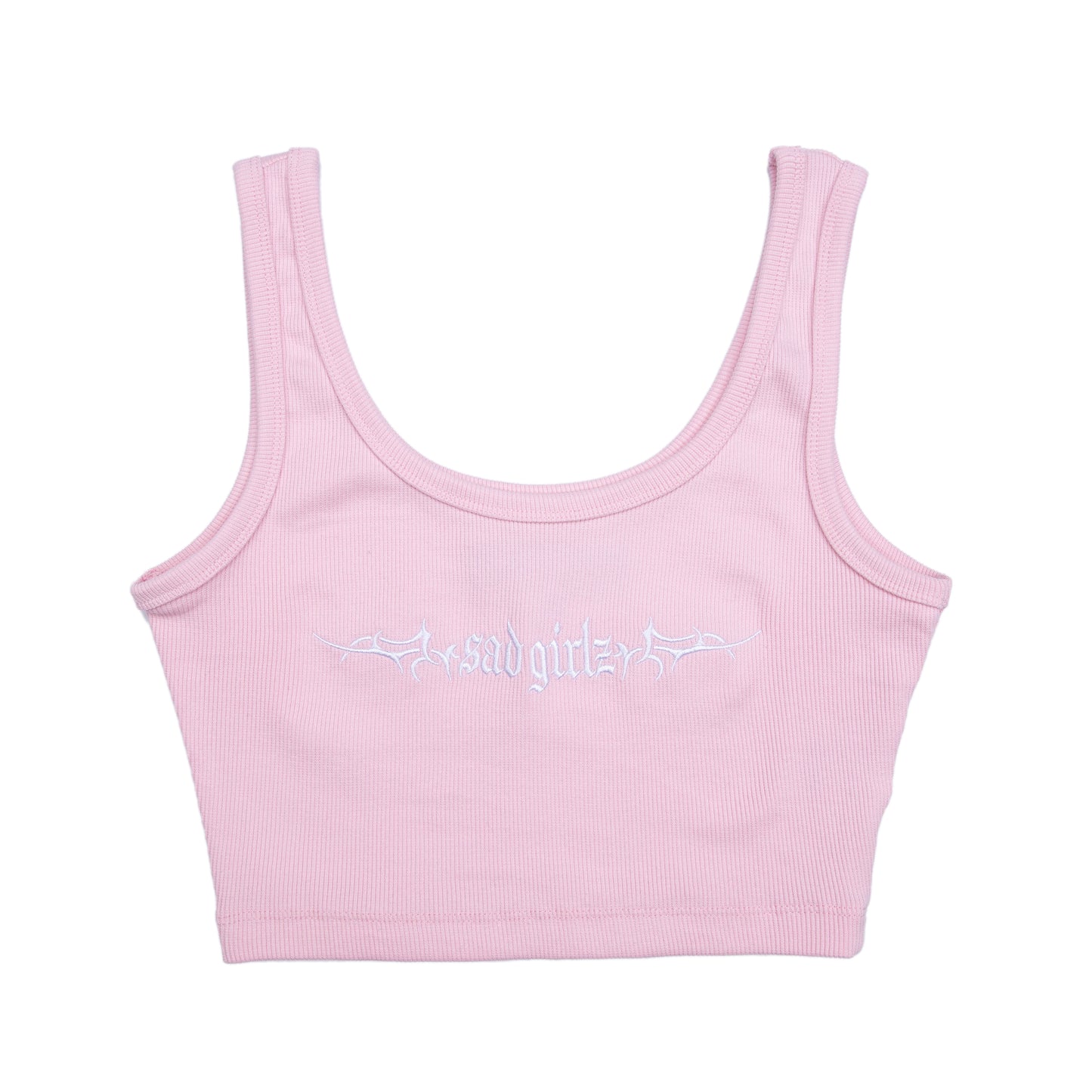 Sad Girlz Pink Crop Top