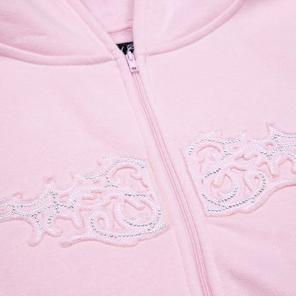 Sad Girlz Pink Zip Up