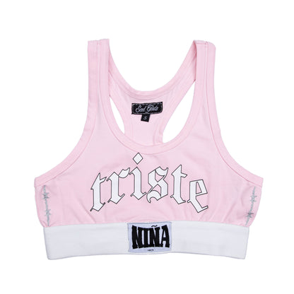 Sad Girlz Pink Boxing Top