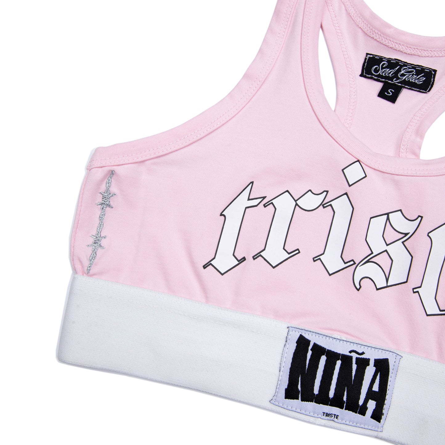 Sad Girlz Pink Boxing Top
