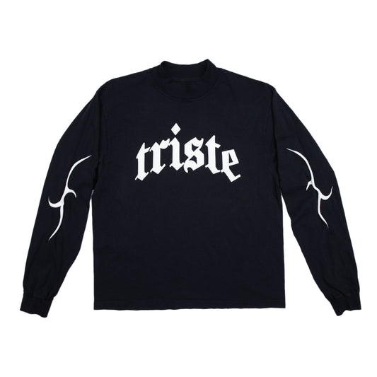 Triste Black Longsleeve Tee