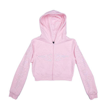Sad Girlz Pink Zip Up