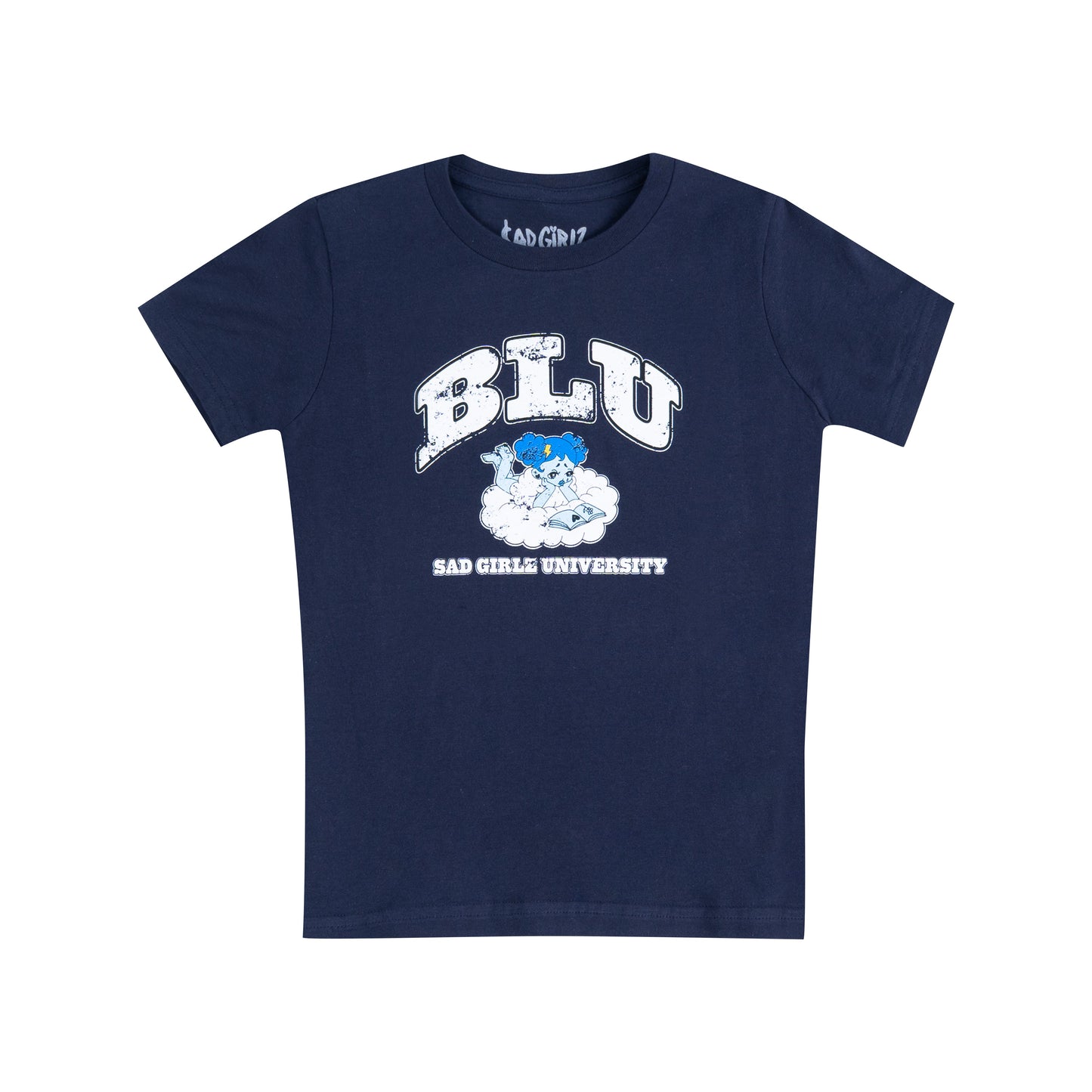 YOUTH VINTAGE BLU COLLEGE TEE