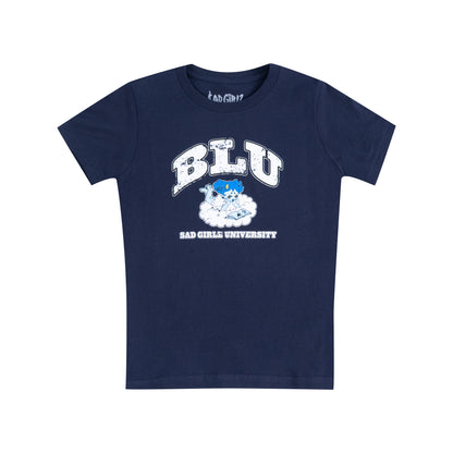 YOUTH VINTAGE BLU COLLEGE TEE