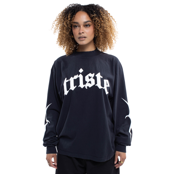 Triste Black Longsleeve Tee