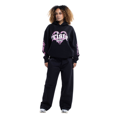 Sudadera con capucha negra Triste