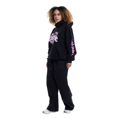Sudadera con capucha negra Triste