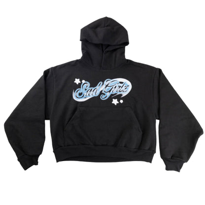 SADGIRL BLU AIRBRUSH PULLOVER HOODIE